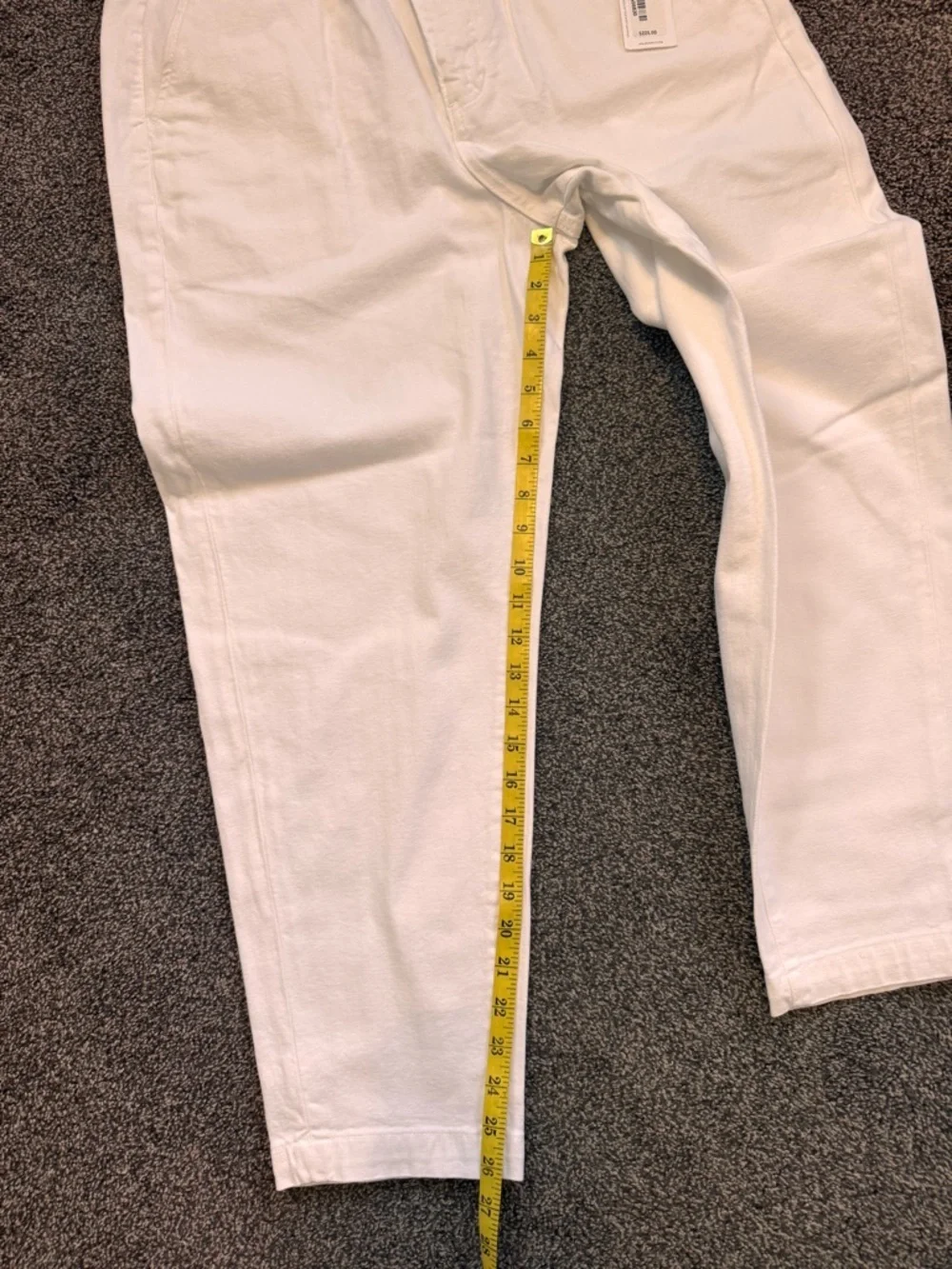 Women’s Renn Paperbag Summer White Trouser Pant AG Adriano Jeans Size 12/Size 31 - Picture 12 of 12